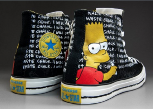 All Star Hi Canvas Bart Simpson Capaddicts Lifestyle Of A